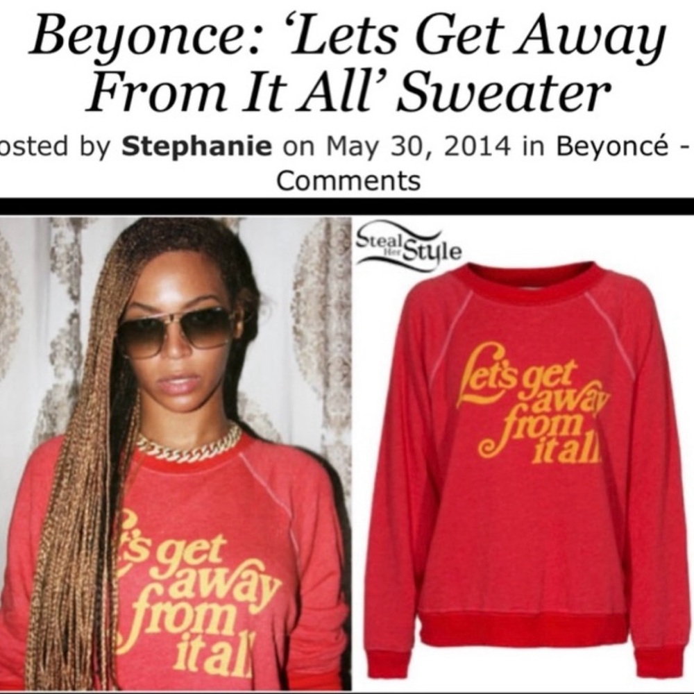 NWOT Wildfox Let’s Get Away From It All Jumper